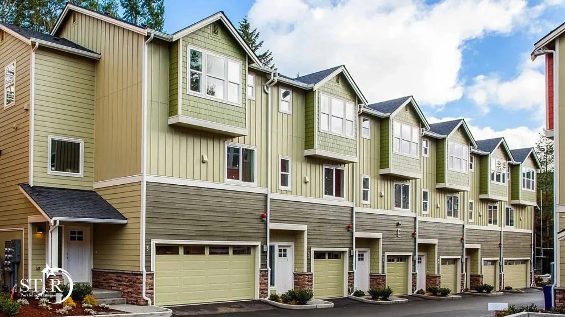 Townhome community managed by ST&R Portfolio Management